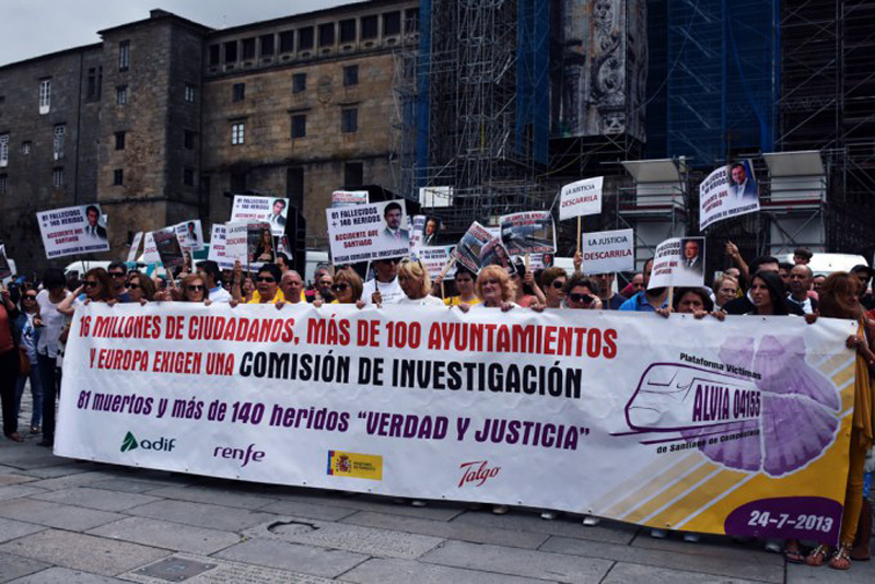 El PP se queda solo en contra de la investigación parlamentaria del accidente del Alvia en Santiago