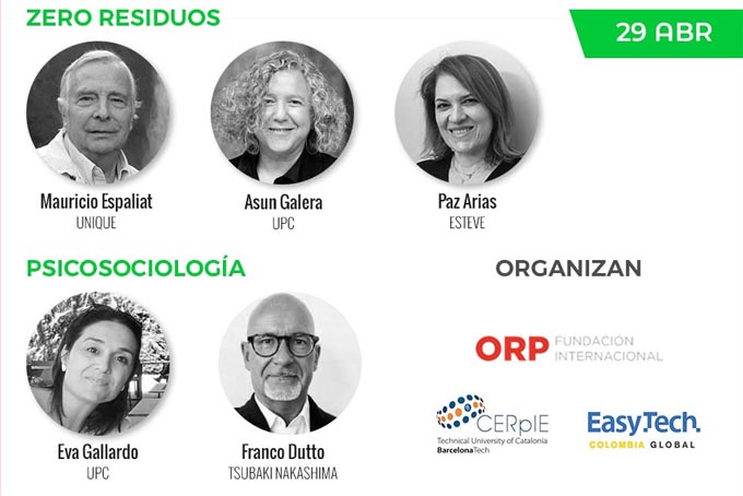 Tercera sesión del primer congreso virtual ‘Empresa saludable 5Z’, 29 de abril con ‘Zero Residuos & Psicosociología’