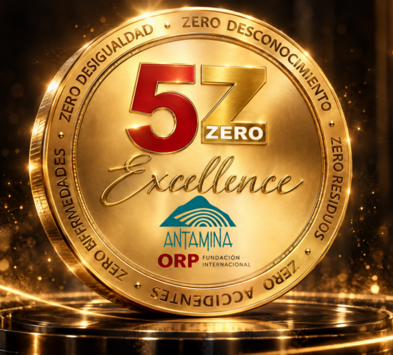 Sello 5Z Excellence de Antamina otorgado por la Fundación Internacional ORP